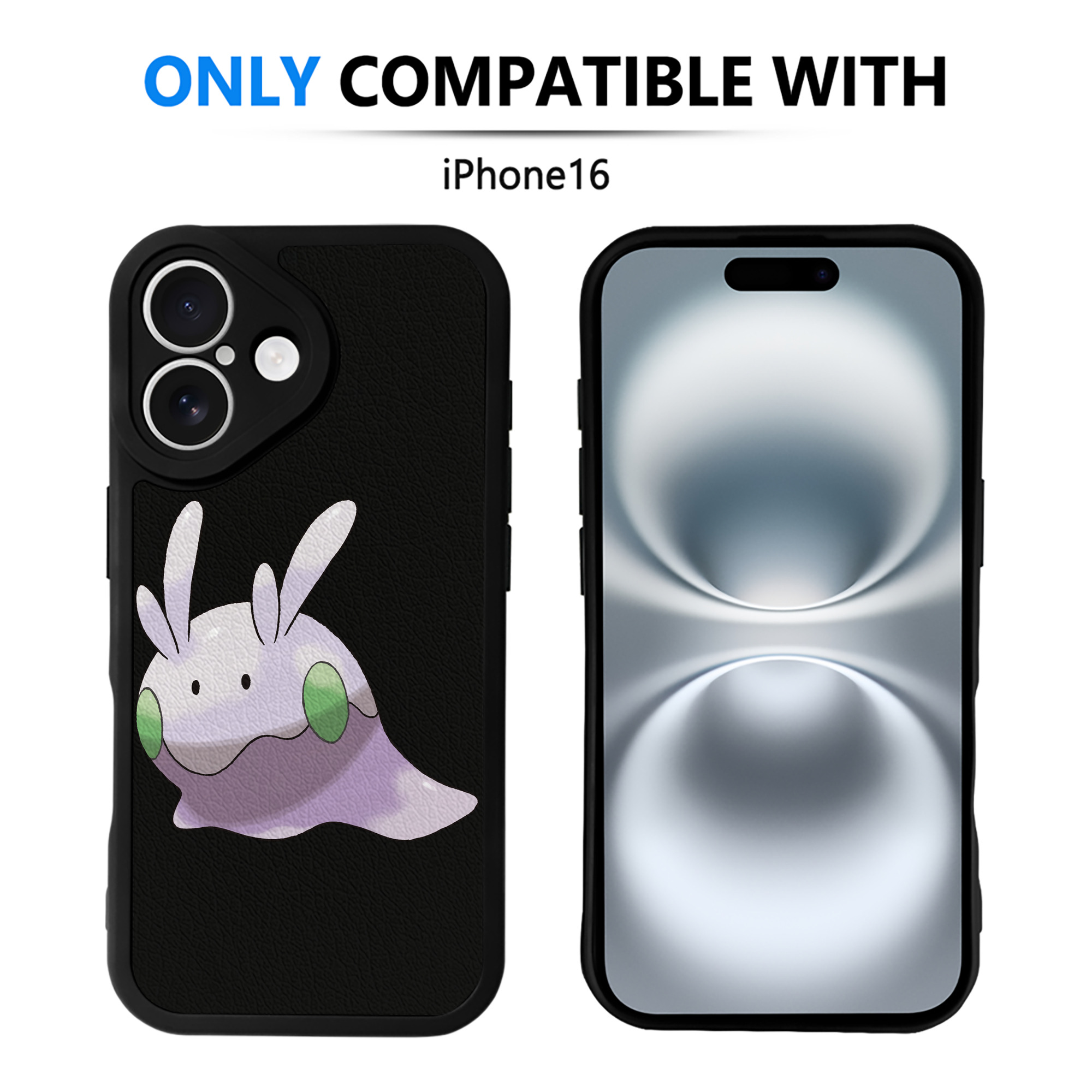 （画像用） ポケットモンスター Pokémon 【iPhone 16シリーズ対応】シリコンスマホケース（レザー調） 材質：シリコン